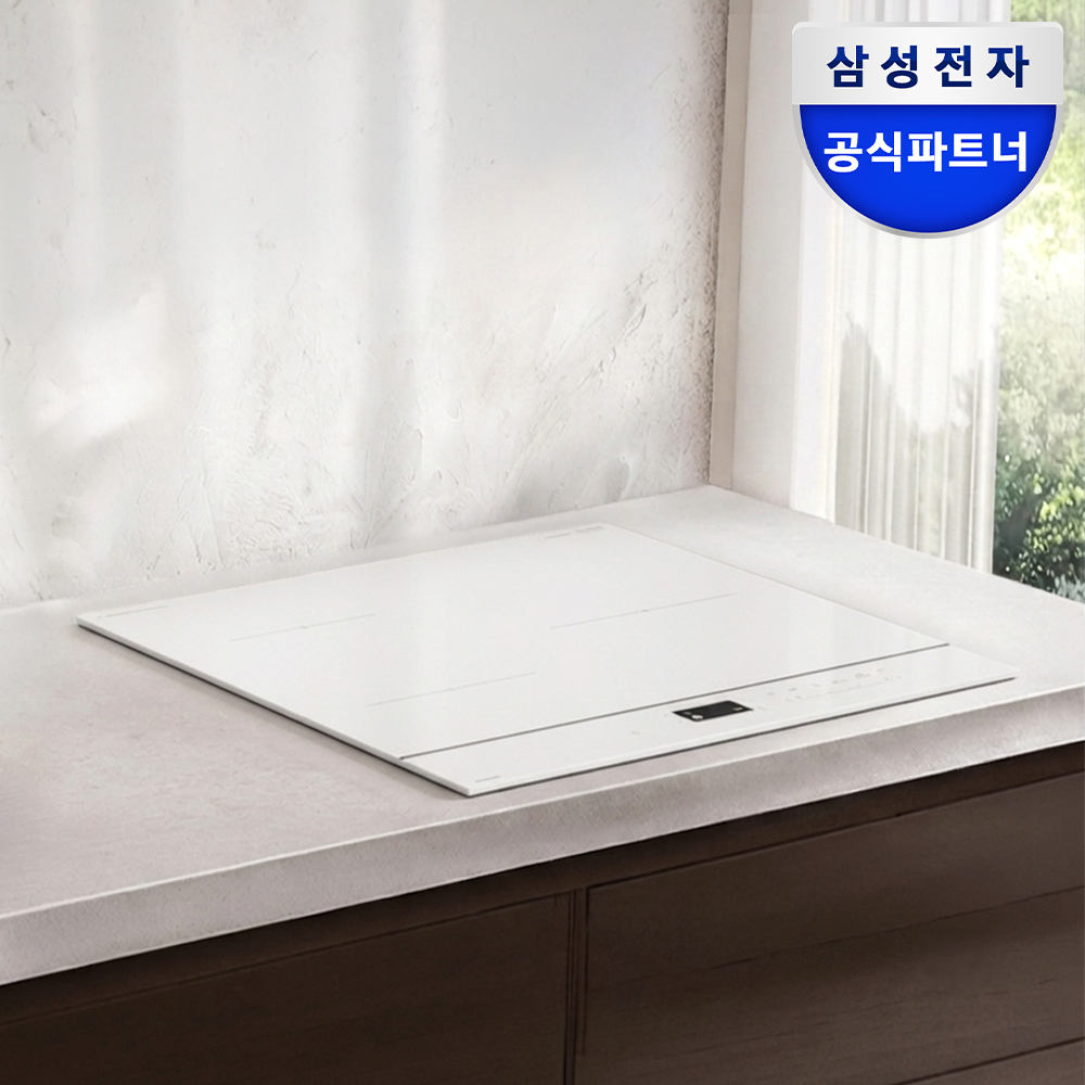 삼성전자 비스포크 CC80F63X1Z 화이트 인덕션 3구 빌트인 슬림핏 프레임리스 - 상품 이미지
