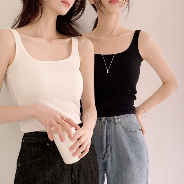 아뜨랑스 골지 캡 레이어드 이너 나시 ts5067
