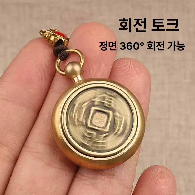 황동 행운 키링 자동차 열쇠고리 부적 재물운 인테리어 소품 천수관음 둥지띠 - 상세 이미지 4