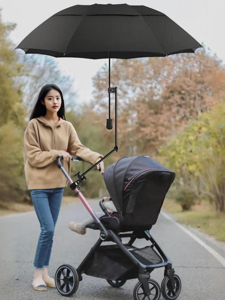 스위츠몰 웨건파라솔 캠핑웨건 이동식 간편설치 수레 휴대용 블랙 - 상품 이미지