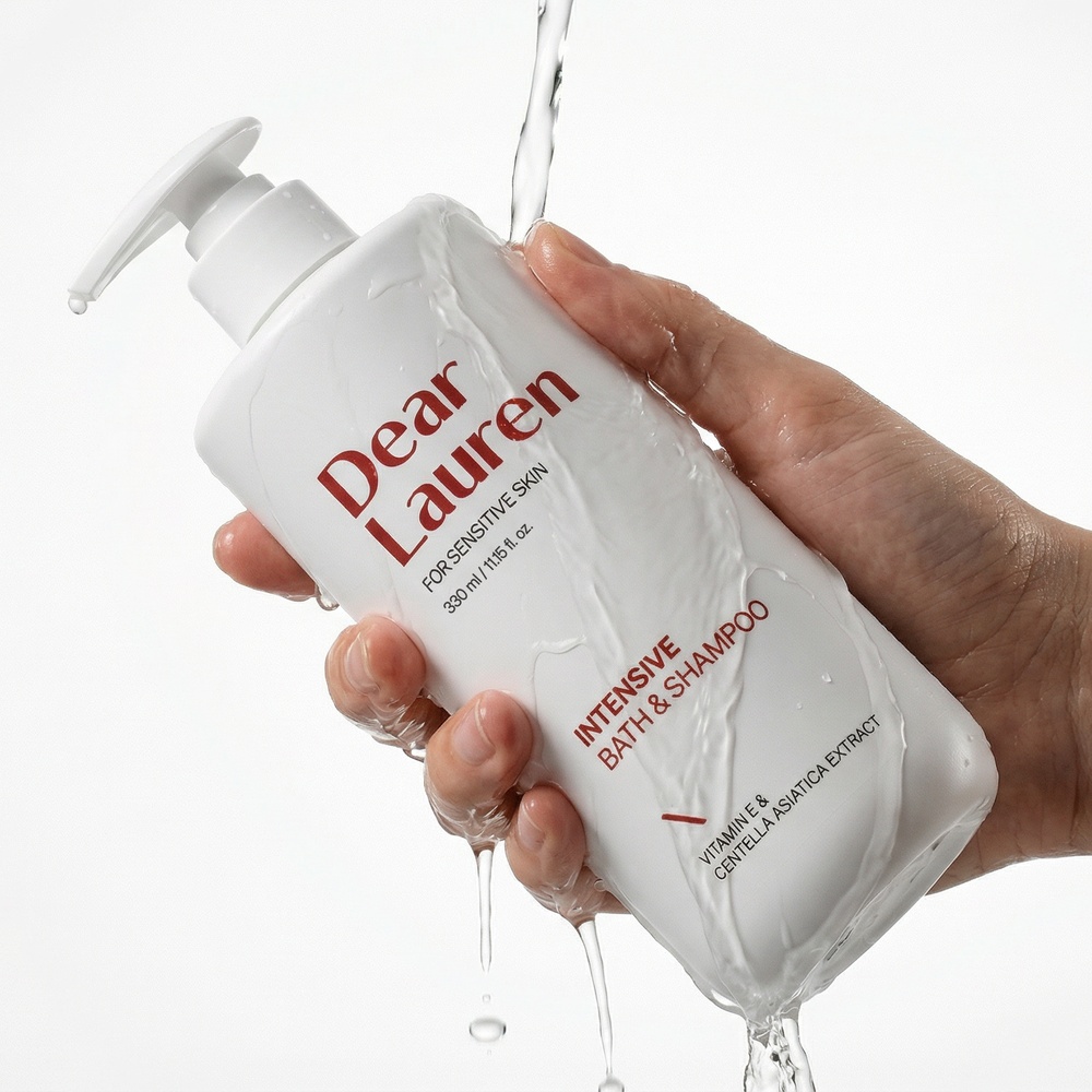 디어로렌 약산성 두피샴푸 온가족 저자극 민감성 바스&샴푸 순한 보습 330ml - 상세 이미지 2