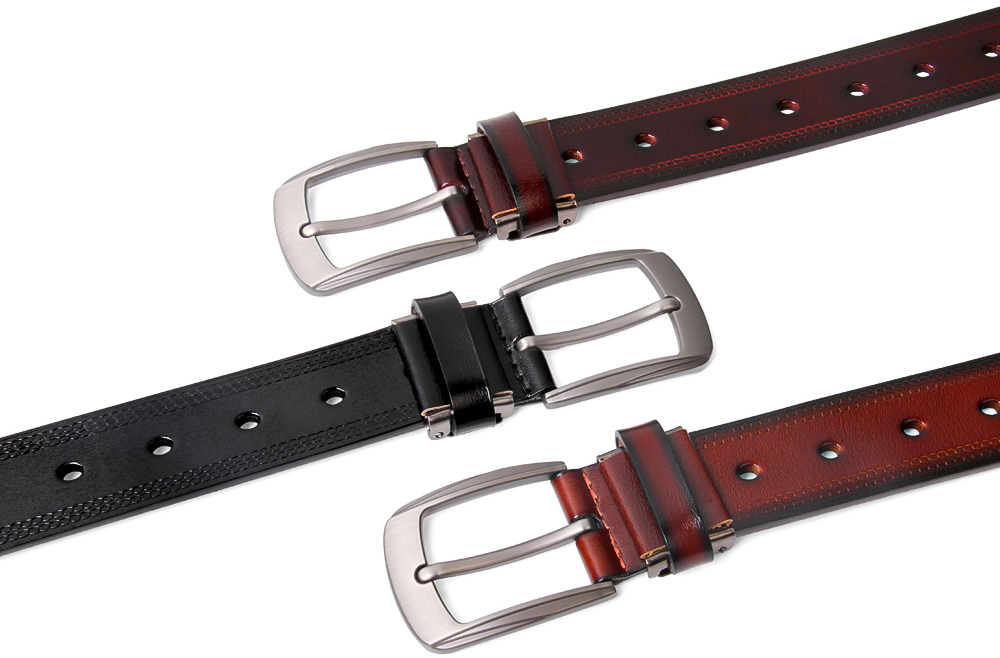 DK 남자통가죽벨트 남성소가죽벨트 케주얼 청바지 허리띠 32mm 빅사이즈 혁대 - 상세 이미지 5