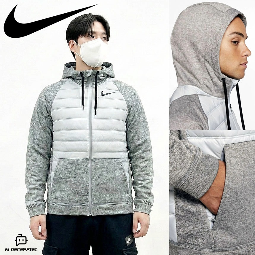 나이키 후드 집업 남자 트레이닝 러닝 경량패딩 퀄팅 자켓 점퍼 CZ4343-063 2XL 사이즈 Only