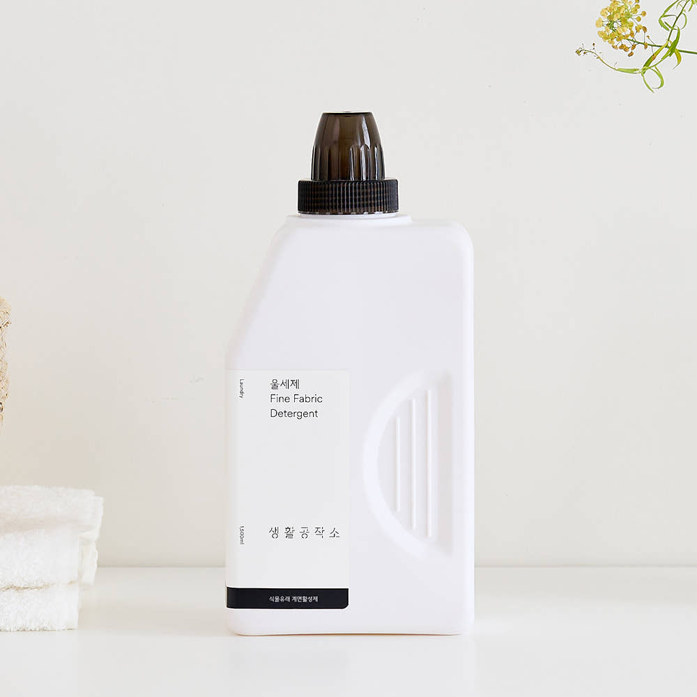 생활공작소 울세탁세제 중성세제 울샴푸 1.5L, 4개 - 상세 이미지 3
