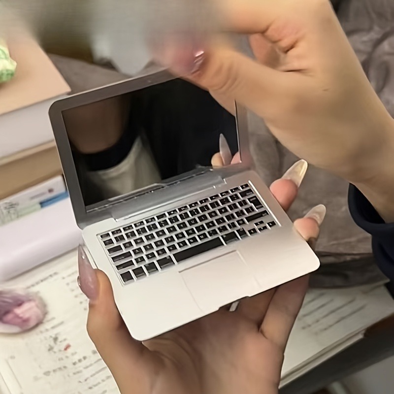 노트북 맥북 컴팩트 휴대용 거울 미니 사각 손 거울 접이식 거울 미러 데스크테리어 홈테리어 이미지 6