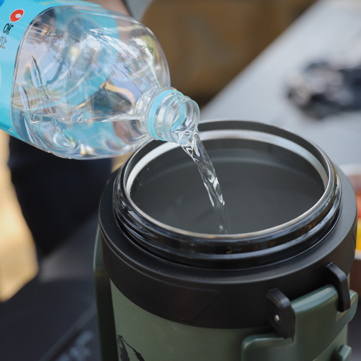 아베나키 투웨이 워터저그 3.8L 72시간 보냉 듀얼핸들 카키 이미지 8