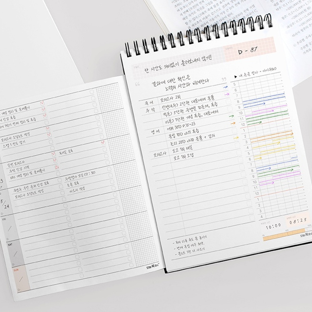 스탠딩 스터디플래너 100일 학습플래너 공부계획표 타임테이블 이미지 6