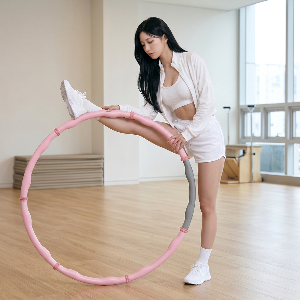 비핏 훌라후프 뱃살 다이어트 지압 가정용 실내 아이언훌라후프(비기너) - 상세 이미지 3