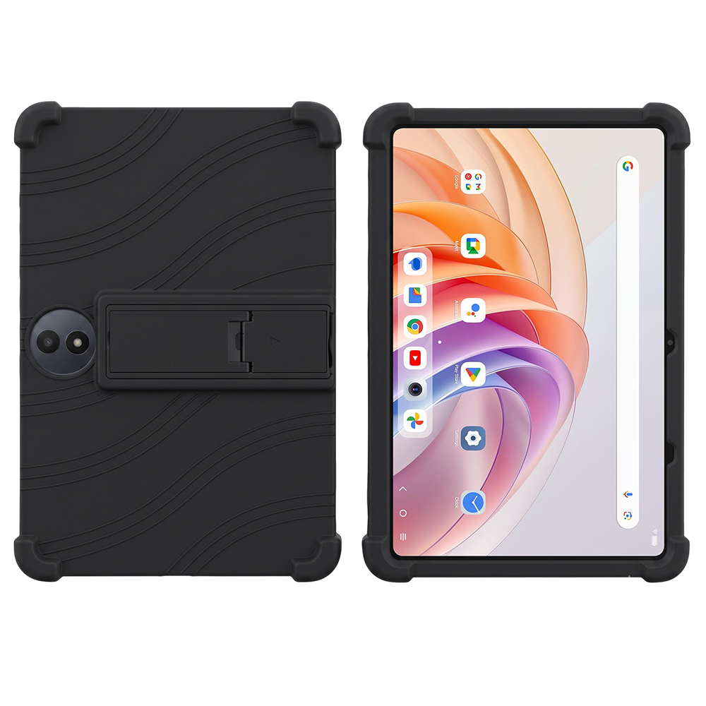 TCL TAB 11 FE 케이스 범퍼 실리콘 거치대 블랙, TCL TAB 11 FE - 상품 이미지