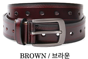 DK 남자통가죽벨트 남성소가죽벨트 케주얼 청바지 허리띠 32mm 빅사이즈 혁대 - 상세 이미지 2
