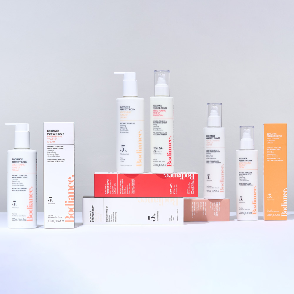 바디언스 퍼펙트커버 토닝 한 톤업 미백 선크림 200ml 파데프리 톤업 선크림 선로션 이미지 8
