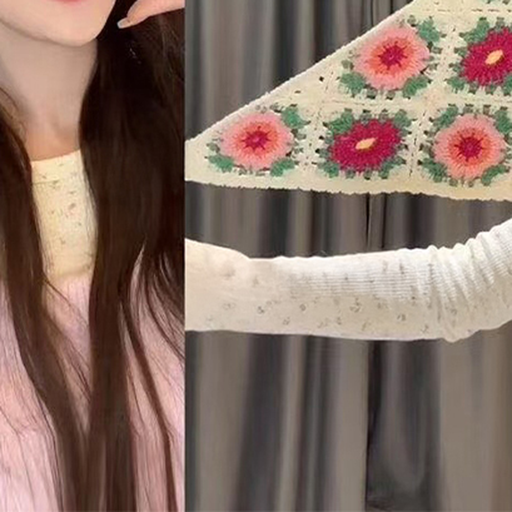 데일리스타일패션아이템손뜨개두건 내추럴감성스타일링 캐주얼룩데일리패션헤어두건 - 상세 이미지 4