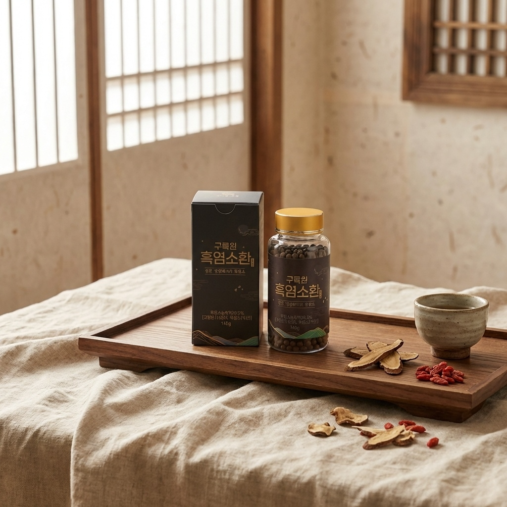 구록원 흑진단 흑염소환 140g 먹기 편한 흑염소진액환 선물세트 - 상세 이미지 5