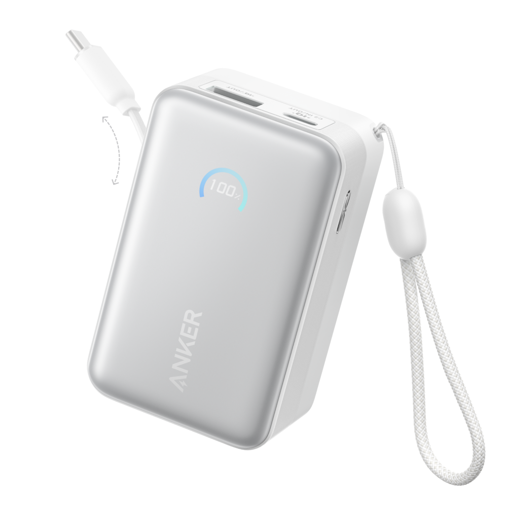 앤커 나노 파워뱅크 10000mAh 45W 고속충전 일체형 보조배터리 A1638 상품 이미지