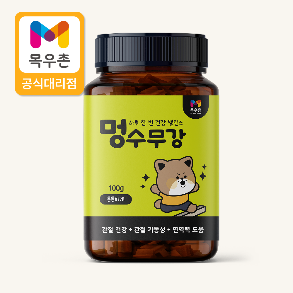 목우촌 멍수무강 강아지 영양제 관절강화, 100g, 1개 - 상품 이미지