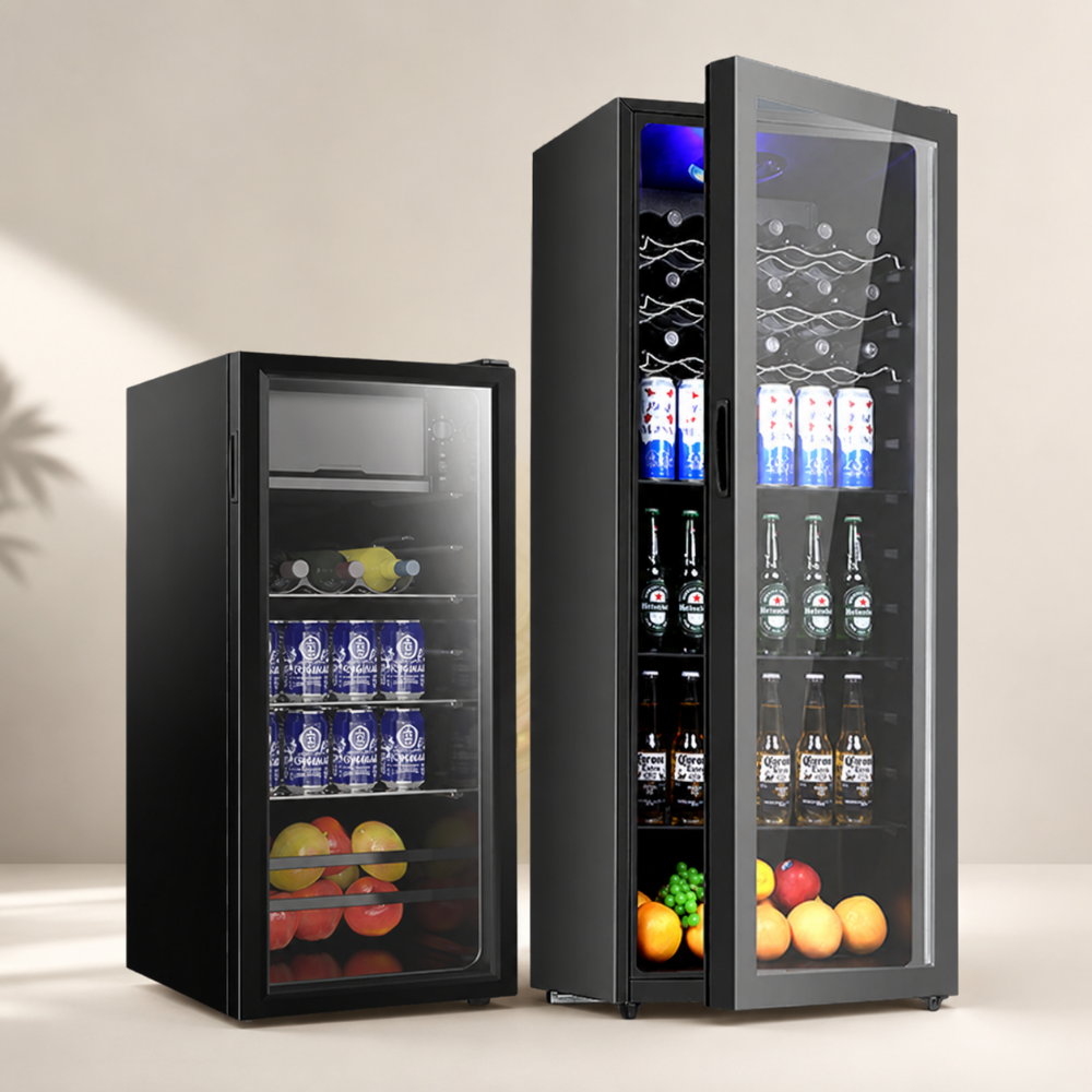 아르코 와인셀러 냉장 쇼케이스 냉장고 가정용 음료수 음료 술장고 238L+LED 조명+공기 냉각 - 상품 이미지