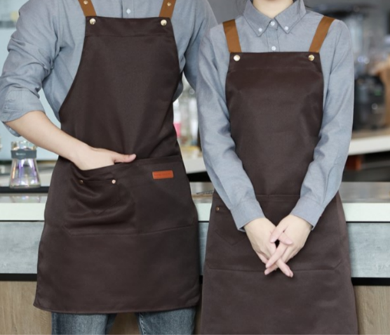 방수 캔버스 앞치마 카페 공방 미술 데님 가정용