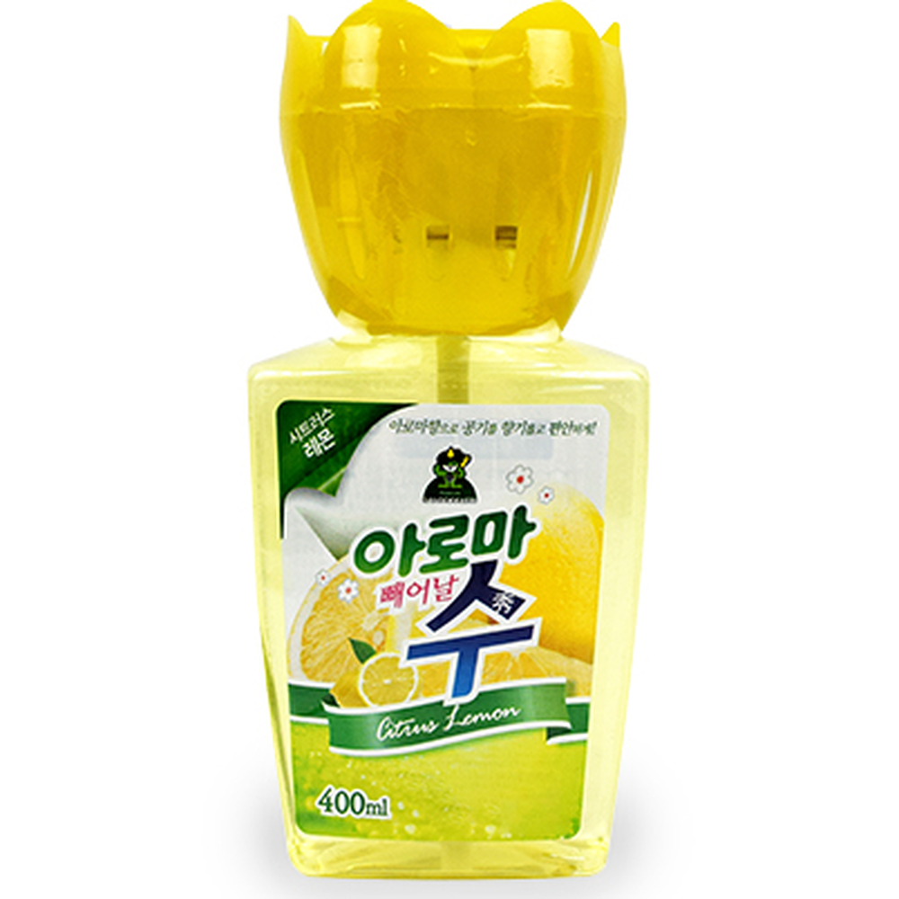 레몬향옷장용액체방향제 대용량주방용 피치라벤더향차량용아로마방향제 400ml 3종세트 레몬 - 상세 이미지 4