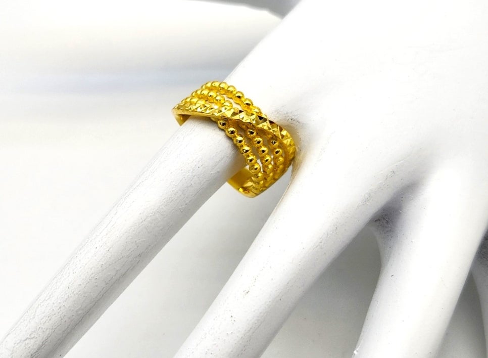 24K 순금 7.5g(2) 입체 볼 컷팅 반지 이미지 8