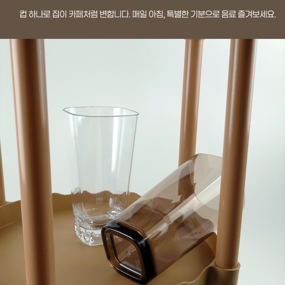 깨짐방지식탁용식수컵 폴리카보네이트투명물컵 견고한무색음료컵 LC12 블루360ml 이미지 6