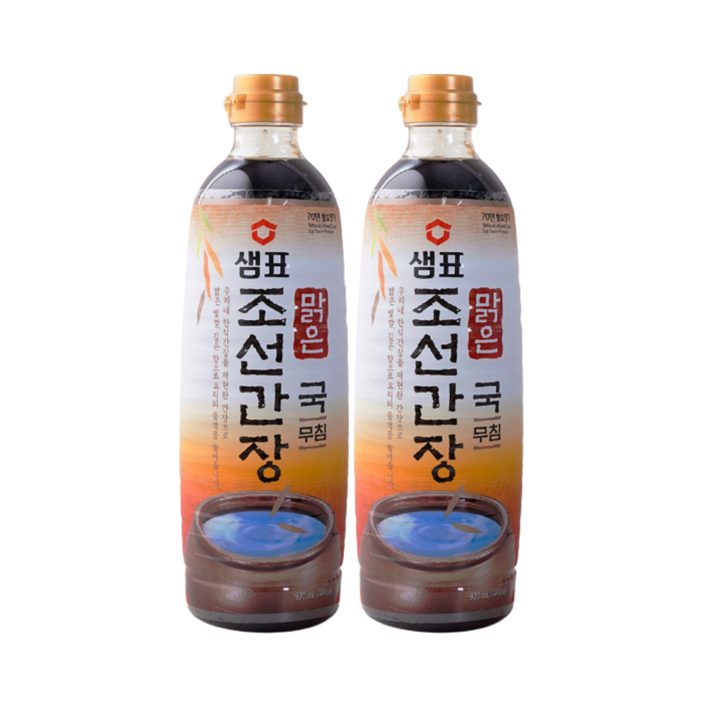 샘표 맑은 조선간장 930ml x2개 국간장 - 상품 이미지