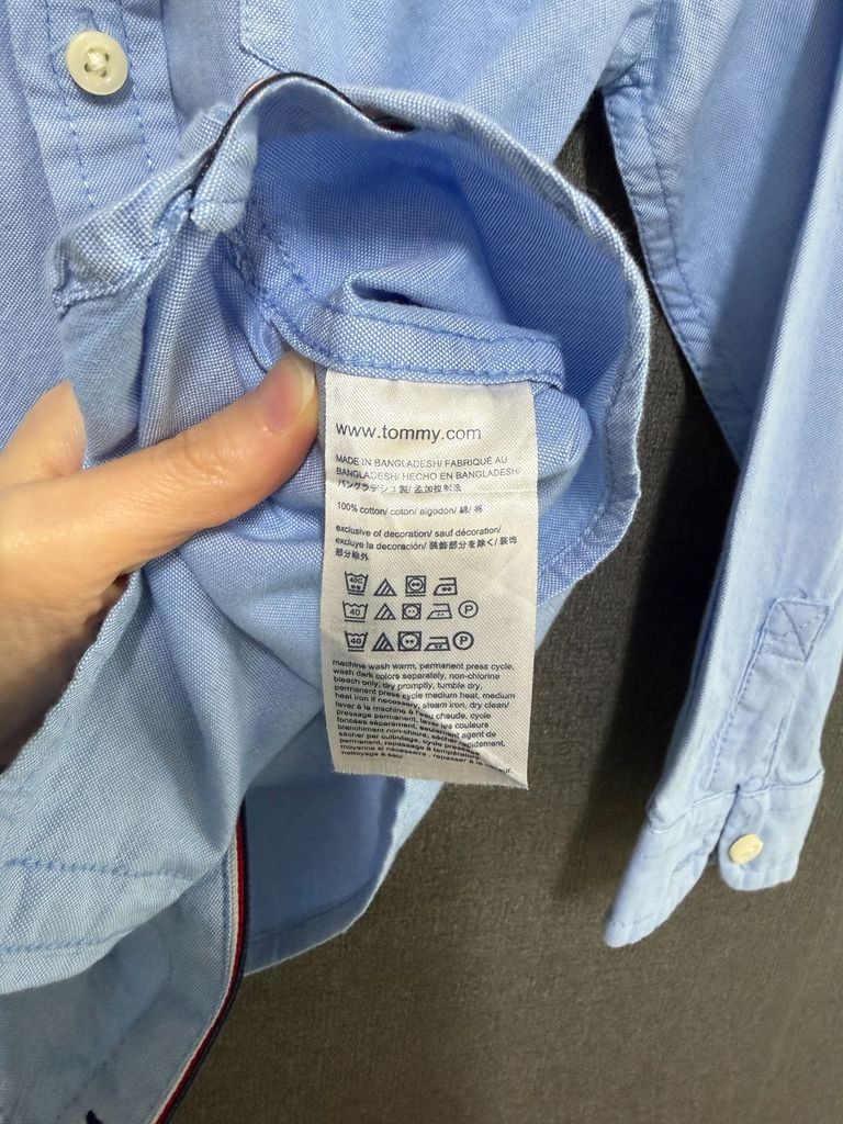 타미힐피거 라이트 블루 키즈 셔츠 3T N7963 이미지 8