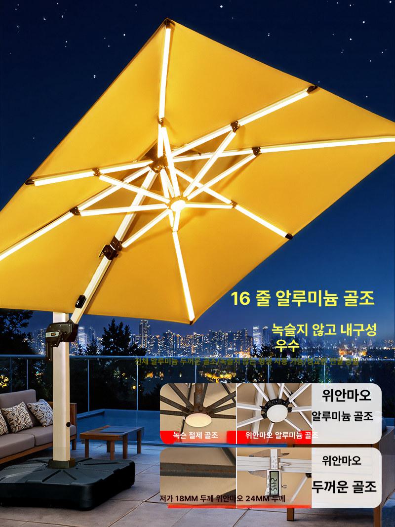 스위츠몰 웨건파라솔 캠핑웨건 캠핑 대형 그늘막 업그레이드 2.5m 150kg - 상세 이미지 5