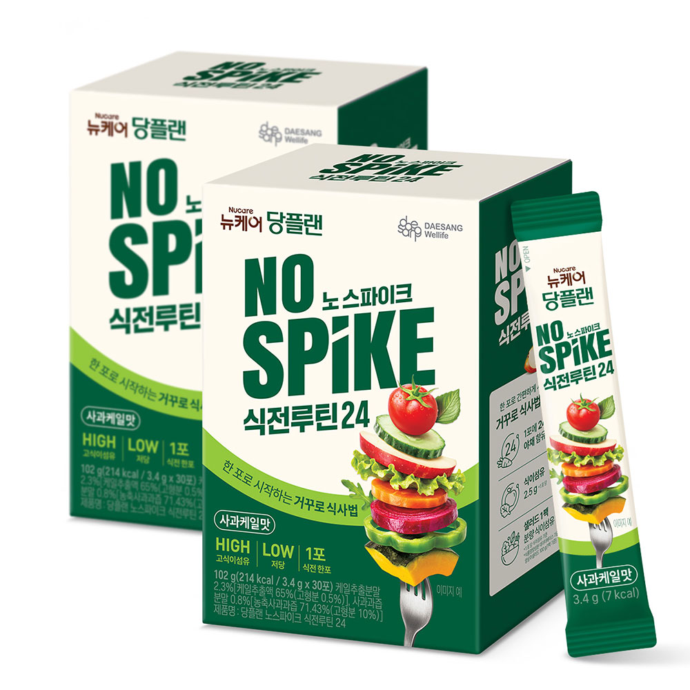 뉴케어 당플랜 노스파이크 식전루틴24 거꾸로 식사법 3.4g 30포, 2개 - 상품 이미지