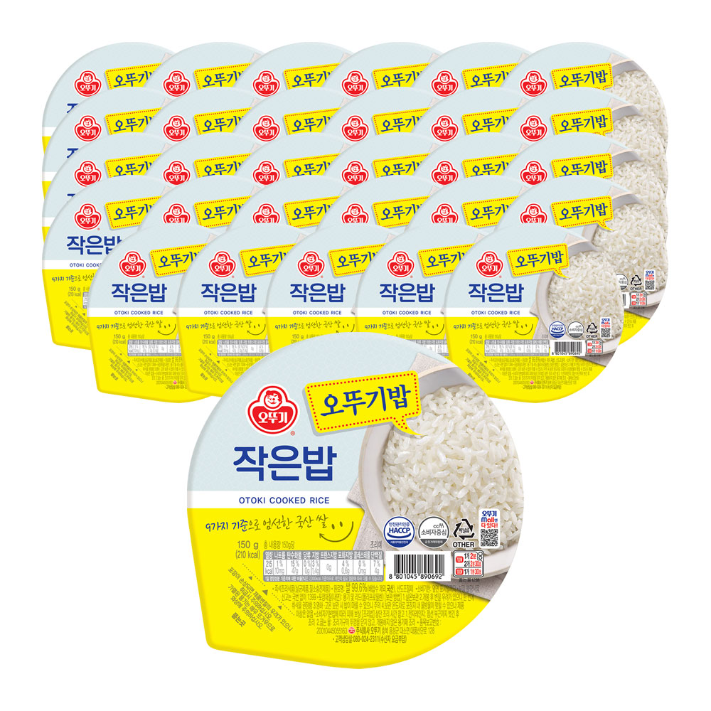 오뚜기 맛있는 오뚜기밥 작은밥 150g, 30개 상품 이미지