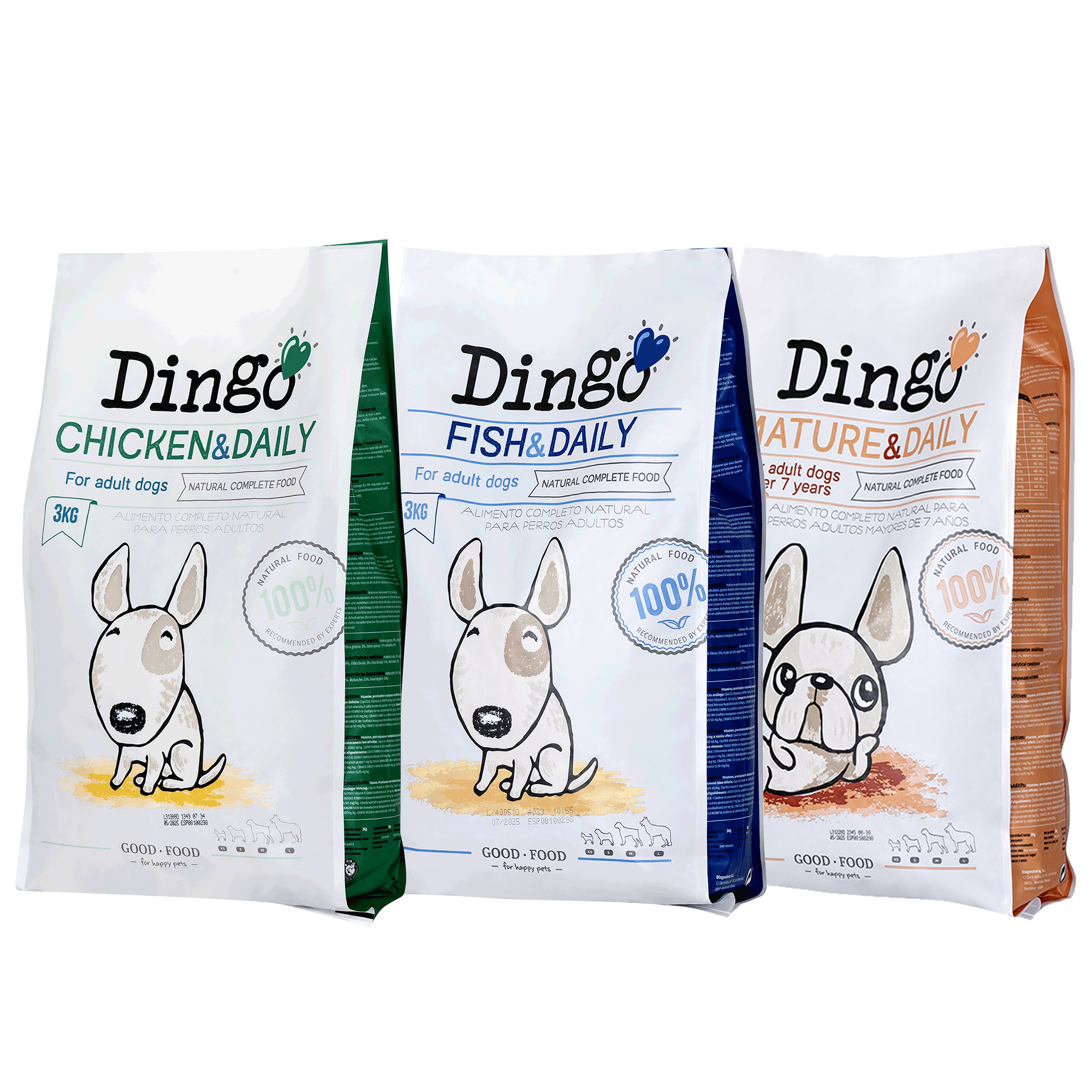 딩고 3kg 강아지사료 4종 하이포알러제닉 관절 눈물 저알러지사료 치킨앤데일리 - 메인 이미지