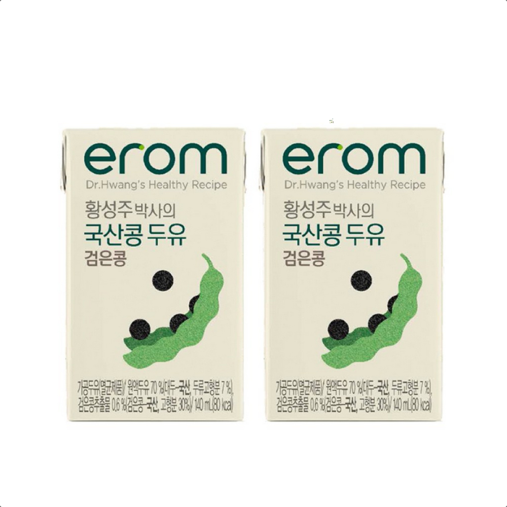 황성주박사의 국산콩 두유 검은콩, 140ml, 24개 - 상품 이미지