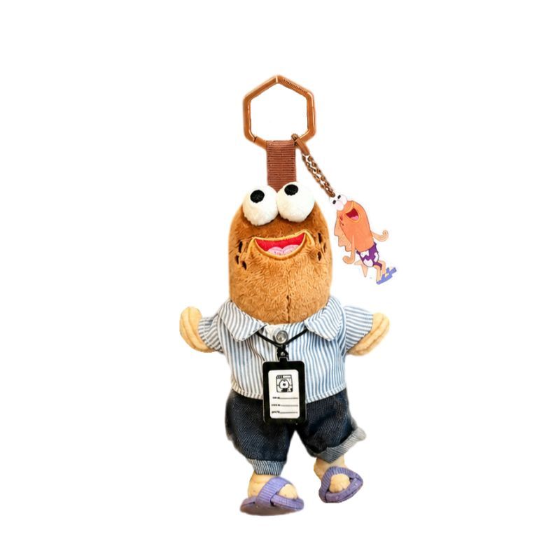 스폰지밥 비키니시티 주민 직장인 물고기 인형 키링 팬던트 선택 확정 15cm - 상세 이미지 2