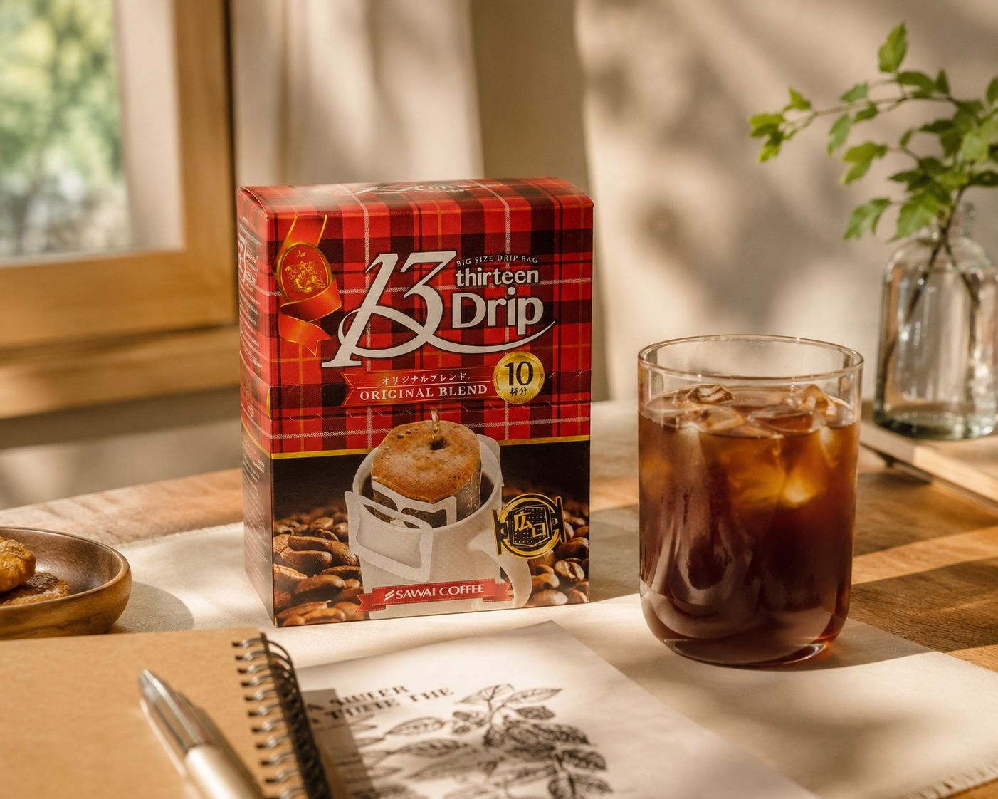 일본 수입 사와이커피 13DRIP 오리지널 블렌드 13g 대용량 드립백커피 10개입 - 상품 이미지