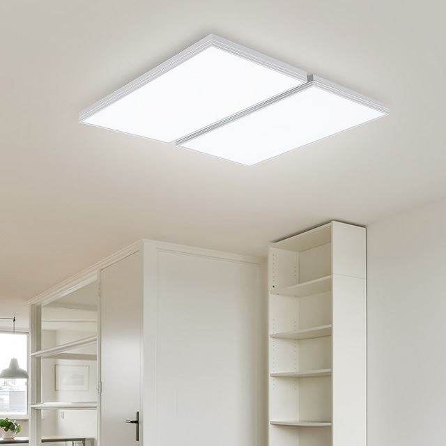 비츠온 LED 거실등 아트 사각 거실4등 100W 국산 삼성칩 거실 조명 - 상세 이미지 2