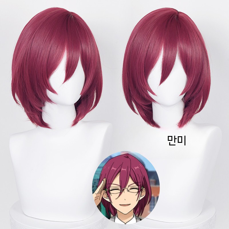 앙상블 스타즈! 앙스타 사에구사 이바라 여장, 기본 코스프레 가발 - 상세 이미지 3