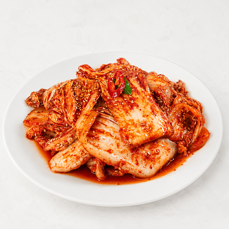 가문 겉절이 2kg 국내산 생김치 가정용 김장 김치 반찬 배추겉절이 - 상품 이미지