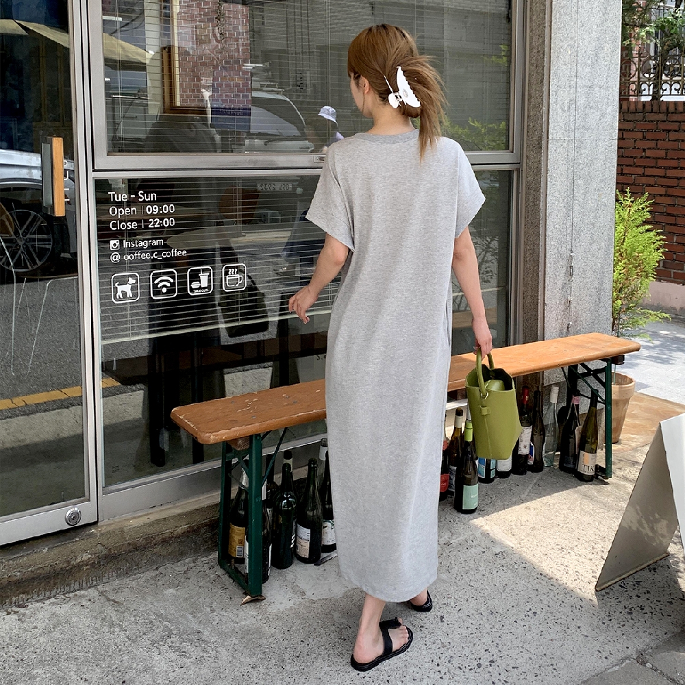 여름원피스 데일리룩 휴양지 휴가 나그랑 반팔 롱원피스 이미지 7