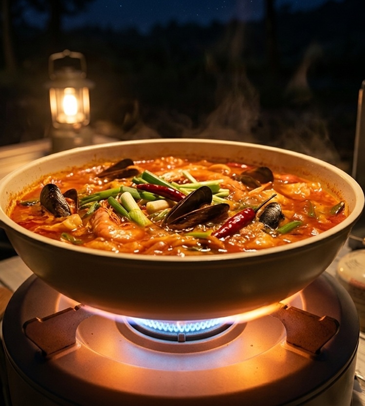 얼큰 해물 불짬뽕탕 불맛 짬뽕 국물 안주 캠핑 밀키트 500g - 상세 이미지 5