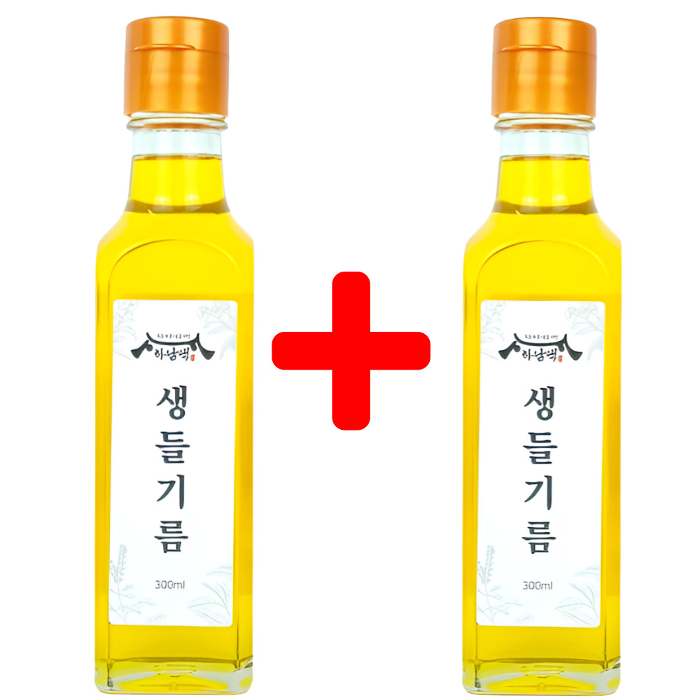 1+1 하남댁 저온압착 생들기름 300ml 통들깨 들깨기름 냉압착 상품 이미지