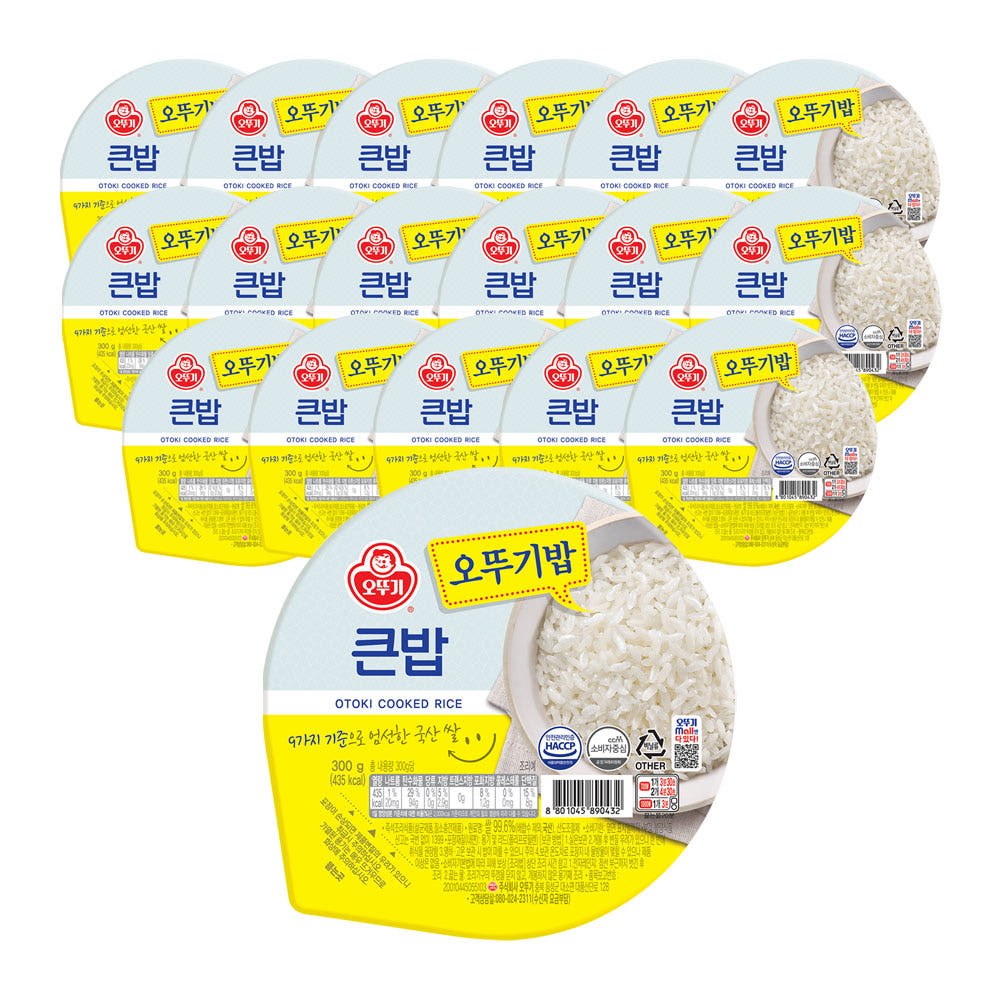 오뚜기 맛있는 오뚜기밥 큰밥 300g, 18개 가격 비교 오뚜기mall 오뚜기 맛있는 오뚜기밥 큰밥 300g, 18개