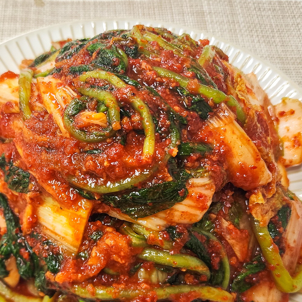 싸리재 국산 재료 열무 얼갈이 김치 2kg 가정집 김치 비빔국수 비빔밥 이미지 6