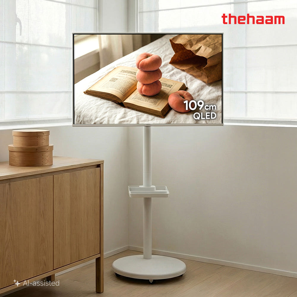 더함전자 더함 이동식 스마트 QLED 화이트 TV 109cm(43인치)
