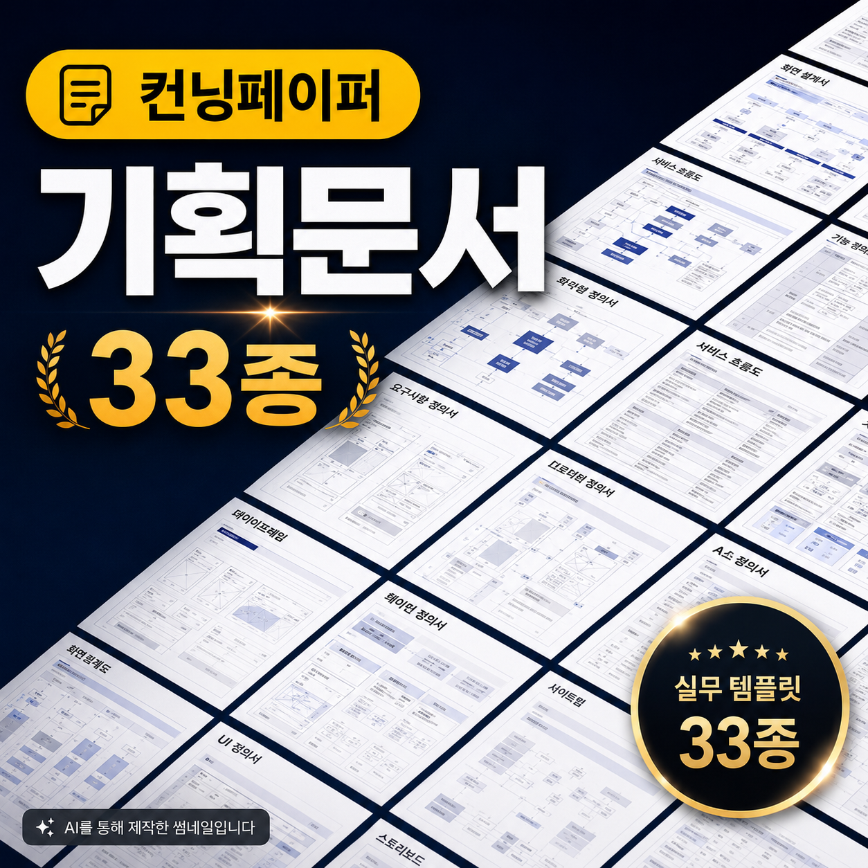 PPT 템플릿 기획 33종 스토리보드 양식 앱 웹 화면설계서 기획서 정책 어드민 관리자 상품 이미지