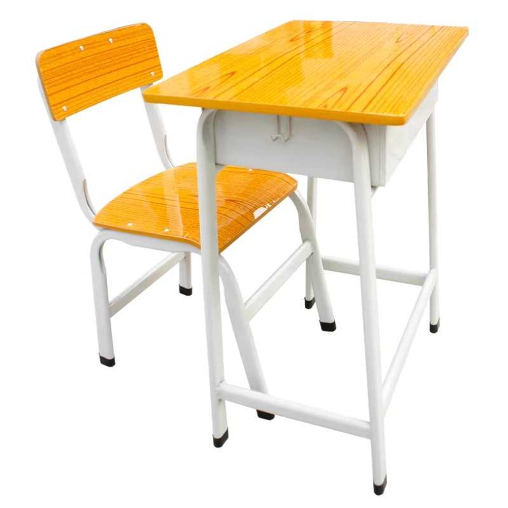 옛날 학교 책걸상 공부방 학원 용품 책상 테이블 의자 세트 65cm - 상품 이미지