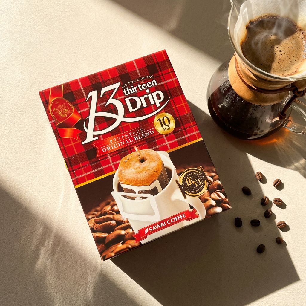 일본 수입 사와이커피 13DRIP 오리지널 블렌드 13g 대용량 드립백커피 10개입 - 상세 이미지 2