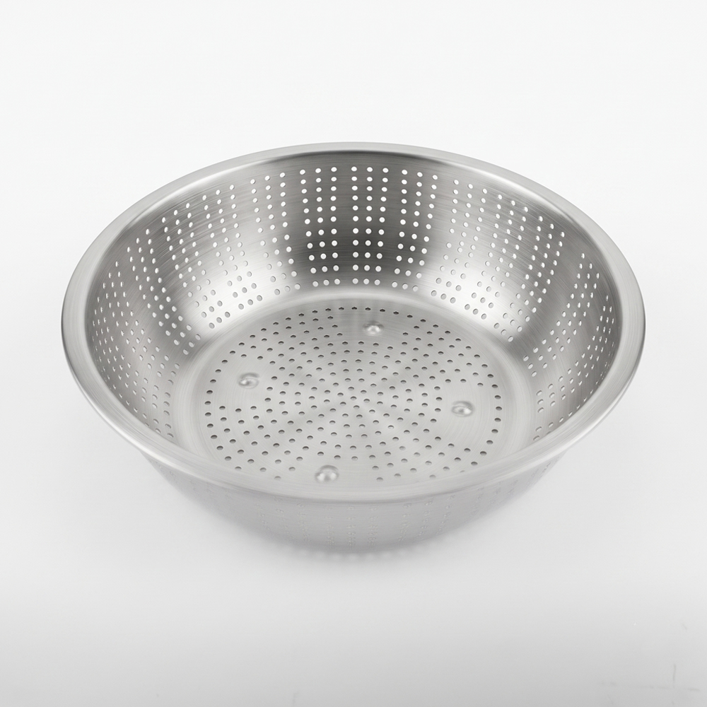 스텐 채반 타공 소쿠리 야채 과일 채망 면채반 체반 체망 26cm, 1개 - 상품 이미지