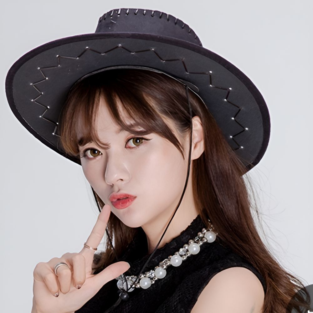 여자카우보이모자 카우보이햇 페도라 공연 남자 - 상세 이미지 5