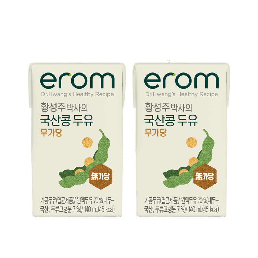 황성주박사의 국산콩 두유 무가당, 140ml, 24개 - 상품 이미지