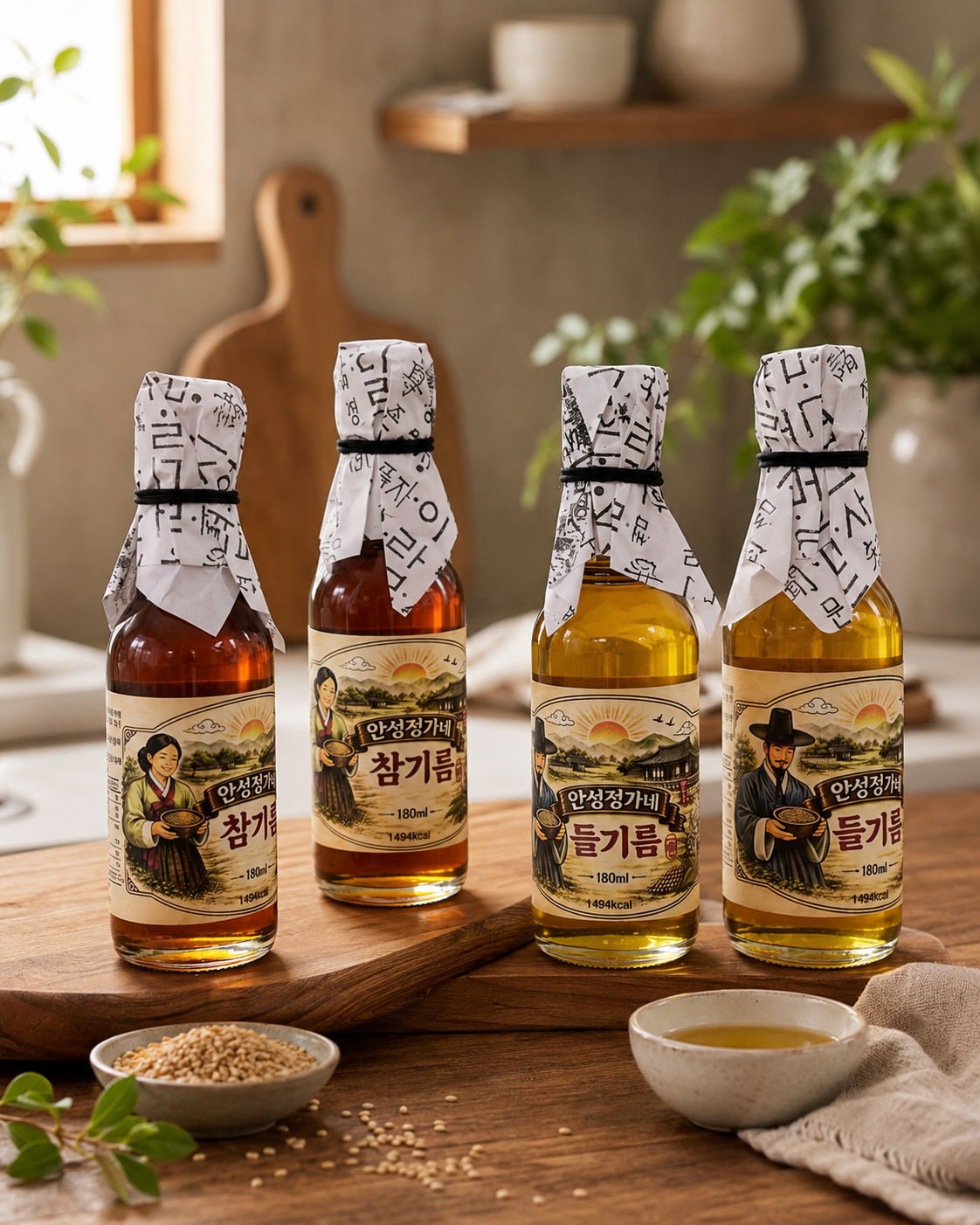 안성정가네 국산 참기름 180ml 저온압착 통참깨 HACCP - 상세 이미지 4