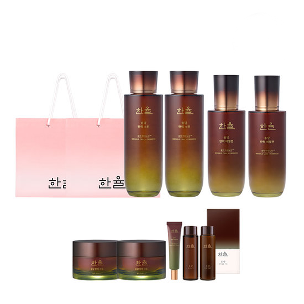 한율 송담 탄력 기초화장품 풀세트 스킨 로션 부모님 선물 - 상품 이미지
